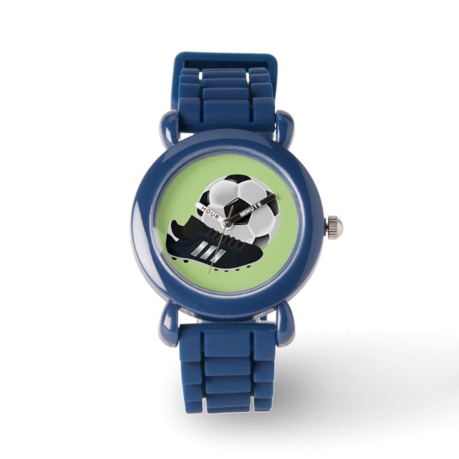Kind Voetbal/football Horloge (Voorkant)