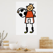 Kind Voetbal Poster (Keuken)