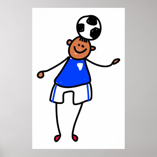 Kind Voetbal Poster (Voorkant)