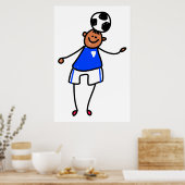 Kind Voetbal Poster (Keuken)