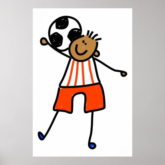 Kind Voetbal Poster (Voorkant)