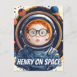 Kind voor astronauten briefkaart