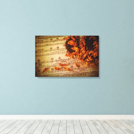 Kind voor bloeden canvas afdruk (Insitu (Houten vloer))