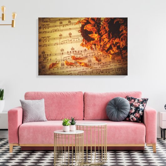 Kind voor bloeden canvas afdruk (Insitu (Woonkamer))