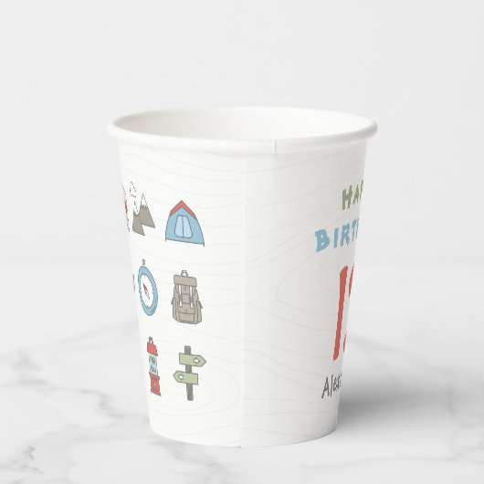 Kind voor Camping Hiking Papieren Bekers (Rechts)