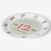 Kind voor Camping Hiking Papieren Bordje (Gekanteld)