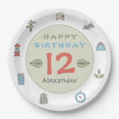 Kind voor Camping Hiking Papieren Bordje (Voorkant)