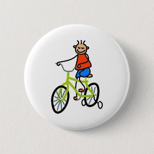 Kind voor fietsen ronde button 5,7 cm