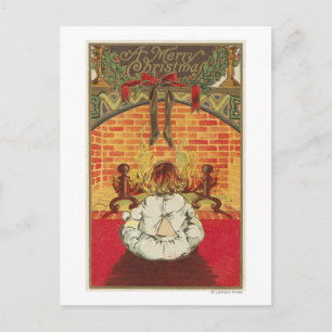 Kind voor Fireplace Briefkaart