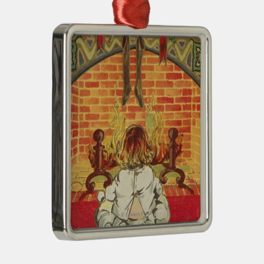 Kind voor Fireplace Metalen Ornament (Rechts)