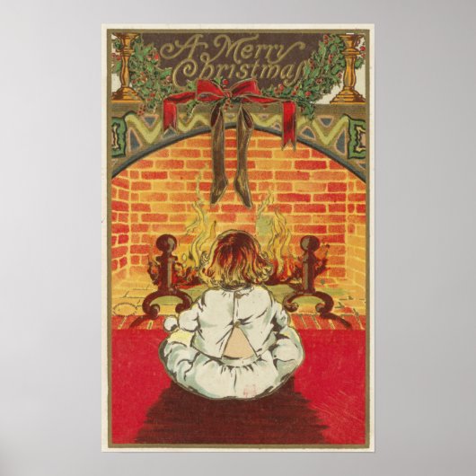 Kind voor Fireplace Poster (Voorkant)