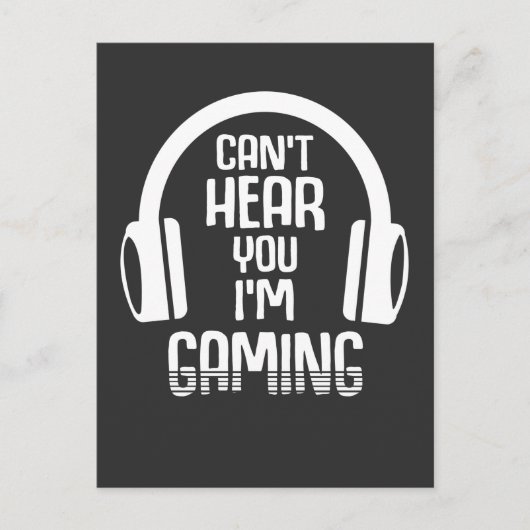 Kind voor gokverslaafde gamers Funny Gaming Headse Briefkaart (Voorkant)