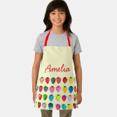 Kind voor het vouwaardbeienpatroon schort (Insitu)