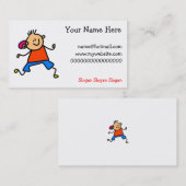 Kind voor hoorhulp visitekaartje (Voorkant / Achterkant)