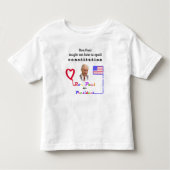 Kind voor Ron Paul | Grondwet Kinder Shirts (Voorkant)