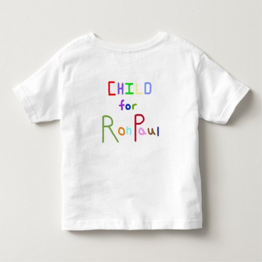 Kind voor Ron Paul | Grondwet Kinder Shirts (Achterkant)