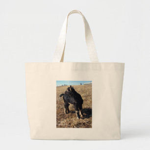 Kind voor zwart en tan grote tote bag