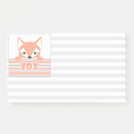 Kind, Vos, kleine Vos, kind , voor kinderen Post-it® Notes (Voorkant)