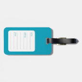 Kind vossen kamperen, bagagelabel van wilde dieren (Achterkant horizontaal)