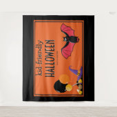 Kind-vriendschappelijke Halloween Snoep Party onde Wandkleed (Voorkant)