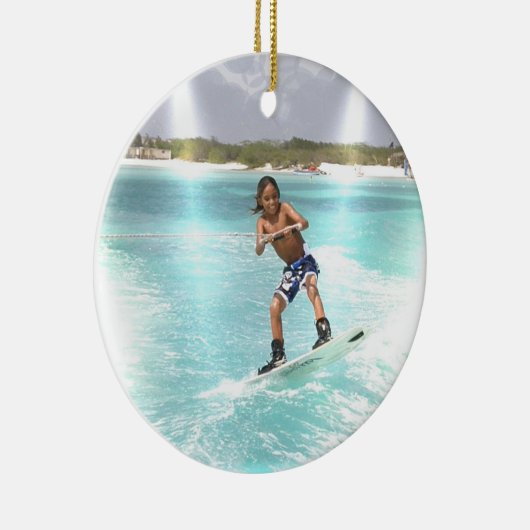Kind Wakeboarding Ornament (Rechts)