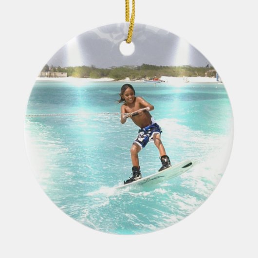Kind Wakeboarding Ornament (Voorkant)