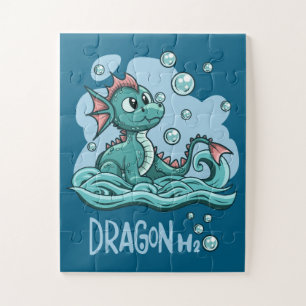Kind Water Dragon Puzzel