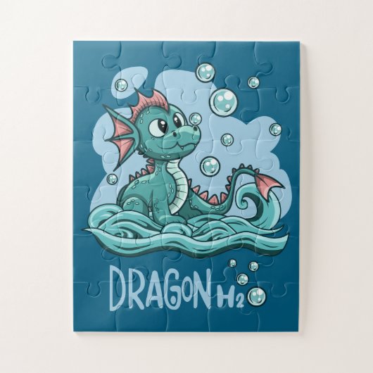 Kind Water Dragon Puzzel (Verticaal)