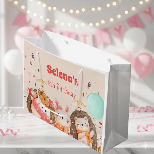 kind waterverf bosdieren groot cadeauzakje