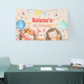 kind waterverf bosdieren spandoek (Beurs)