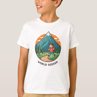 Kind wereldzoeker t-shirt