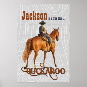 Kind Westerne Geëigende Naam Buckaroo Poster