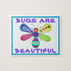 Kind Whimsical Bug Art Love Beauful Insects Legpuzzel