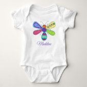 Kind Whimsical Bug Art Love Beauful Insects Romper (Voorkant)