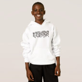 Kind Wilde Paarden Gekookte Shirten van Sweatshirt (Voorkant volledig)