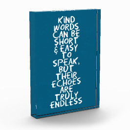 Kind words fotoblokken