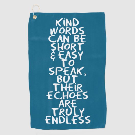 Kind words golfhanddoek (Voorkant)