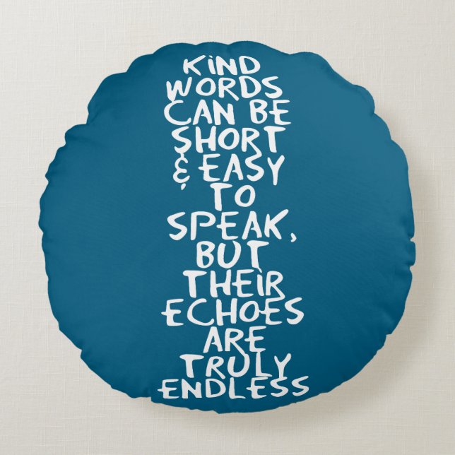 Kind words rond kussen (Voorkant)