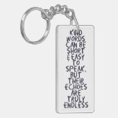 Kind words sleutelhanger (Voorkant Links)