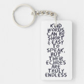 Kind words sleutelhanger (Voorkant)
