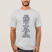 Kind words t-shirt (Voorkant)