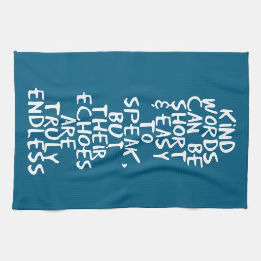 Kind words theedoek (Horizontaal)