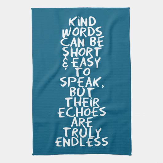 Kind words theedoek (Verticaal)