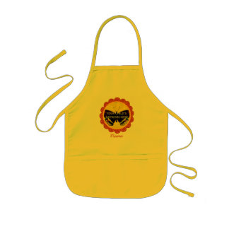 Kind Yellow Circle Apron $ 16,95 Kinder Schort