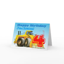Kind Yellow Digger 4e verjaardag