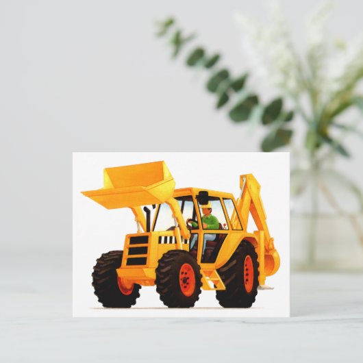 Kind Yellow Digger Briefkaart (Staand voorkant)