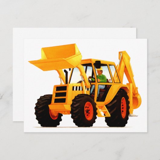 Kind Yellow Digger Briefkaart (Voorkant / Achterkant)