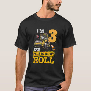 Kind: Zo kan ik Asphalt Roller 3 jaar oud draaien T-shirt