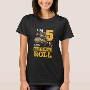 Kind: Zo kan ik Asphalt Roller 5 jaar oud draaien T-shirt