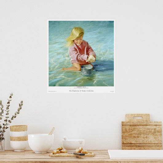 Kind zomer poster (Keuken)